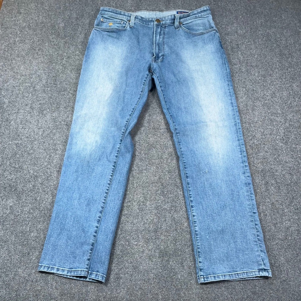 Ben Silver Waterman Jeans Mens 40x32 Agave Denim Charleston Blues Light Wash